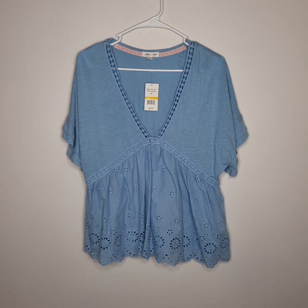 NWT Skylar & Jade Boho Babydoll Top